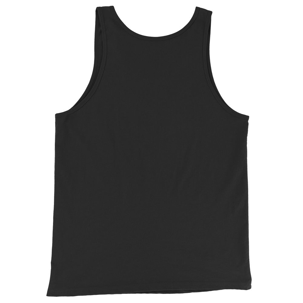 Backwoods Blackout Tank back – Sasquatch Nation premium gym wear black tank back view