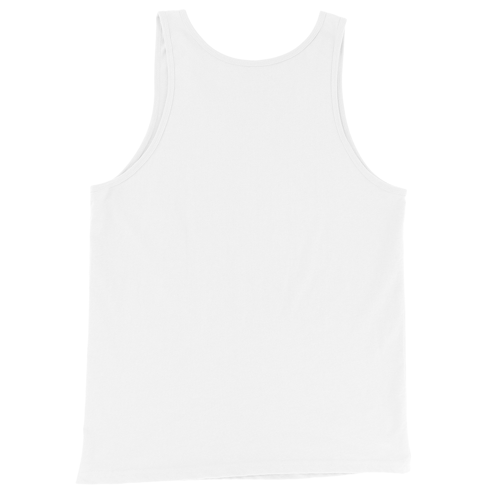 Feral Form Tank white back – Sasquatch Nation gym wear tank back view