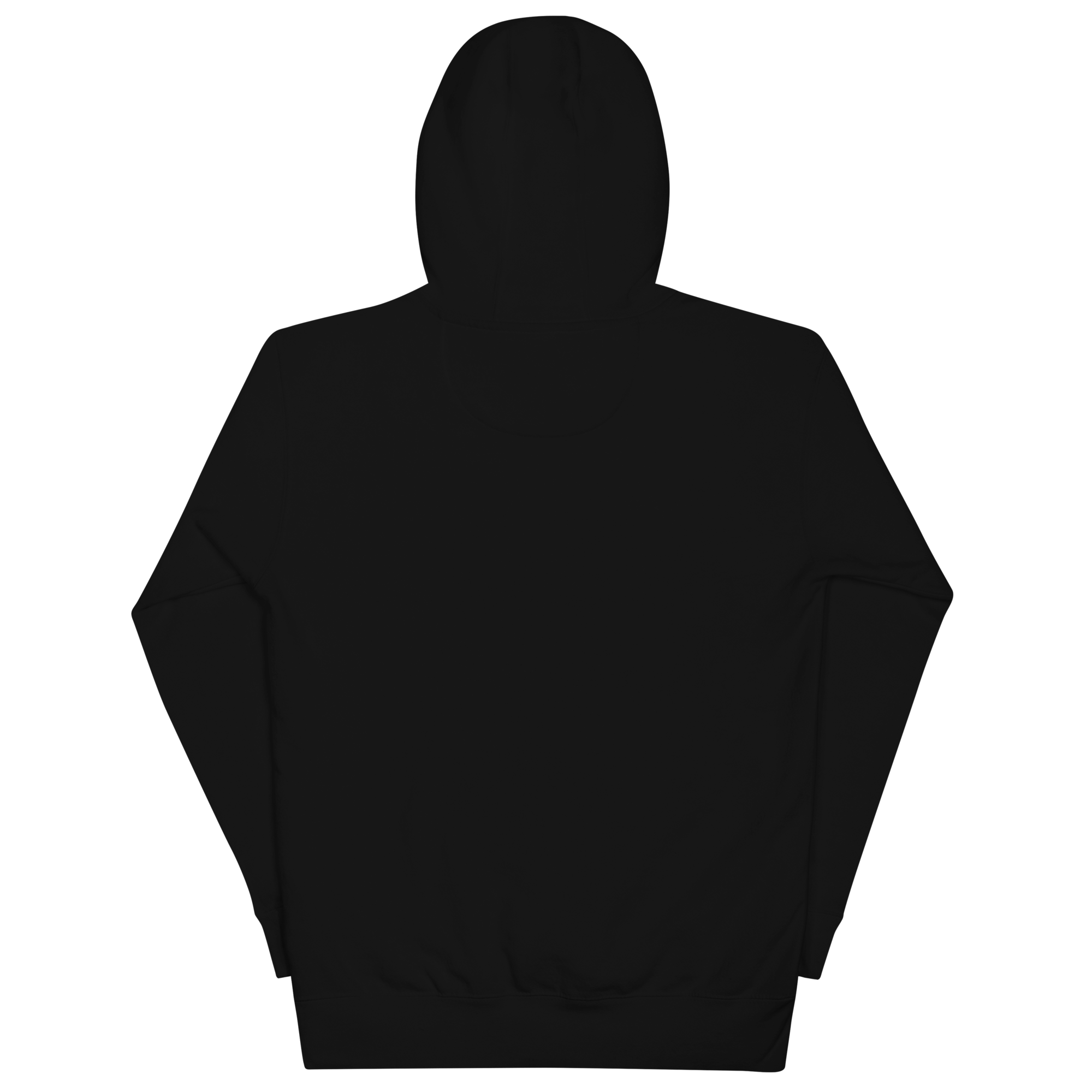 Off-Grid Hoodie black back – Sasquatch Nation hoodie back view
